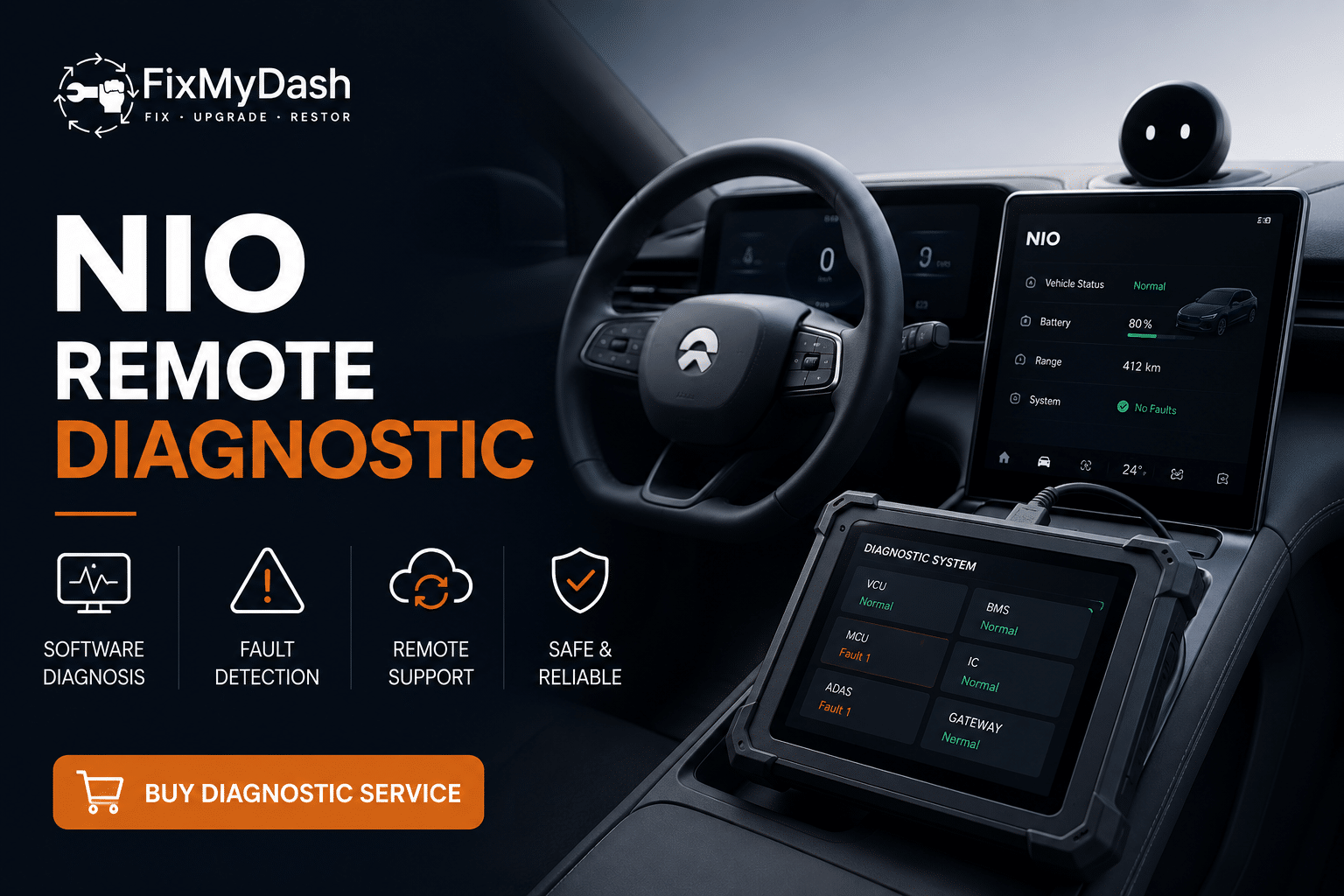NIO бағдарламалық жасақтаманы жөндеу қызметі